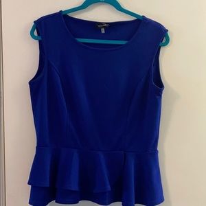 Royal Blue Spense Peplum Top